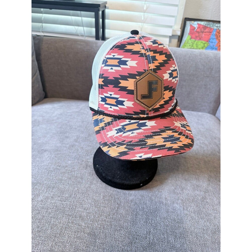 Lane Frost Diamond Back Trucker Aztec Patterned Hat